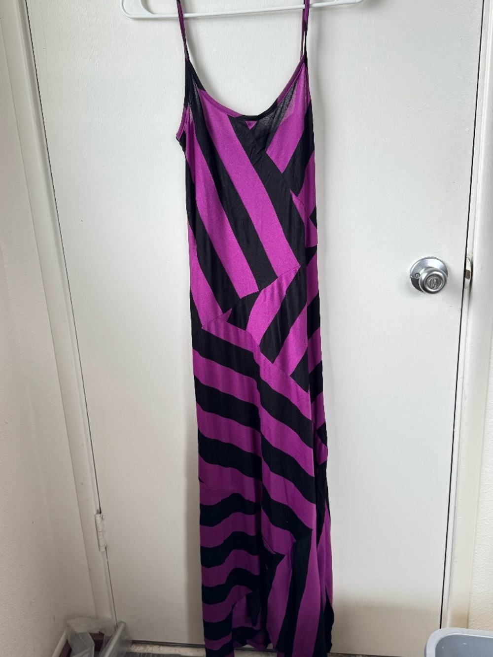 Purple & black maxi dress size medium/large